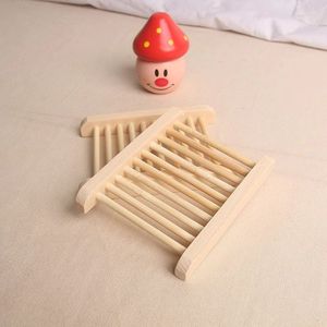 Jabonera de madera de pino Natural de bambú, plato escurrible para conservar el jabón hecho a mano, plato rústico - Product Image 4