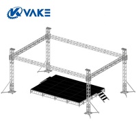 Système de treillis d'éclairage en aluminium certifié TUV 290x290, design portable carré et triangulaire pour scènes DJ et concerts