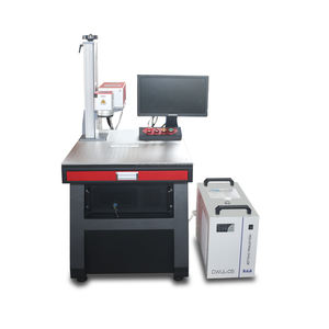 Machine de marquage laser à fibre UV avec source laser Gainlaser de puissance 3w 5w 10w 110*110mm taille lentille Opex Double points rouges bijoux rotatifs - Product Image 1