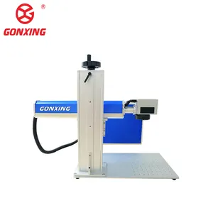 GONXING LASER 20w 30w 50w 60w 100w Small And Portable Fiber Laser Marking Machine Mark For Pen Or Rings