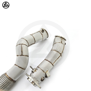 Siêu nhanh vận chuyển csz hiệu suất S58 downpipe cho BMW M2 G87 M3 G80 M4 g82 đua downpipe với lá chắn nhiệt miễn phí dòng chảy xả - Product Image 5