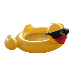 Piscina gonfiabile in PVC per bambini piscina a forma di anatra gialla tipo piscina piscina - Product Image 1