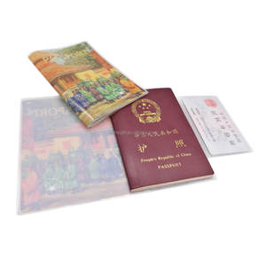 Covers Case Passport Holder Travel Essential Transparent Waterproof Plastic Pockets <strong>Wallet</strong> for Trip Passport <strong>Book</strong> Holder - Product Image 4