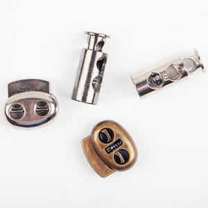 Silver White Electroplated Double Hole Plastic Spring Buckle <b>Clip</b> Buckle Bag Accessories Durable - Product Image 1