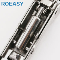ROEASY-Charnière 3D en acier laminé à froid pour armoire de rangement de cuisine, à deux voies, fermeture automatique, manivelle 0, 8 et 15