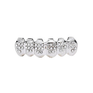 All'ingrosso Halloween in ottone lucido in oro placcato denti Grillz <span class=keywords><strong>Fine</strong></span> Hip Hop gioielli per il corpo per gli uomini Rapper all'ingrosso di Halloween bretelle - Product Image 6