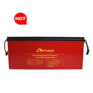 CSPower High Temperature Trojan 12V 200Ah Solar Gel Deep Cycle Battery China HTL12-200