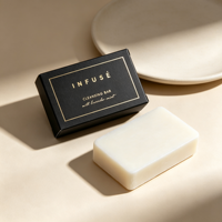 Mini kit de savon solide OEM écologique réutilisable avec couleur personnalisée 35g, poignée en matériaux recyclés pour les commodités hôtelières et les voyages