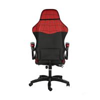 Chaise de jeu moderne à dossier haut réglable en hauteur avec design en maille, en cuir synthétique, réglable en hauteur et rotative
