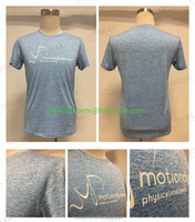 T-shirt de gymnastique en nylon pour hommes cool t-shirts de sport séchage rapide anti-boulochage conception d'impression personnalisée en gros