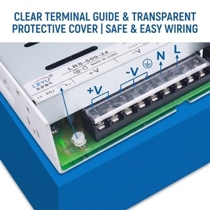 Alimentation à découpage haute puissance <span class=keywords><strong>600W</strong></span> 24V 25A LRS-600, <span class=keywords><strong>convertisseur</strong></span> AC/DC à double entrée 115V <span class=keywords><strong>230V</strong></span> pour imprimante 3D et CNC - Product Image 3