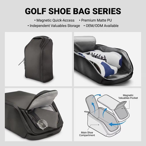 PRIMUS <span class=keywords><strong>GOLF</strong></span> <span class=keywords><strong>Venta</strong></span> directa <span class=keywords><strong>de</strong></span> fábrica Diseño PU cuero <span class=keywords><strong>Golf</strong></span> zapatos bolsa con forro suave cremallera viaje portátil <span class=keywords><strong>Golf</strong></span> zapatos bolsa - Product Image 4