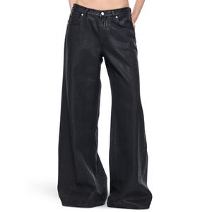 Prix d'usine, haute qualité, personnalisé, jean en denim pour homme, coupe ample, taille basse, jambe large, effet ciré - Product Image 4