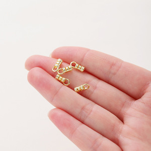 14k 18k Gold Plated <b>Copper</b> Clip For <b>Bracelet</b> Making Rectangle Jewelry Finding Universal Connecting Buckle - Product Image 5