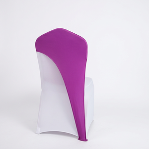 Housse de chaise extensible en spandex couleur unie pour hôtel, mariage, banquet, événement (vente en gros) - Product Image 1