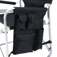 Chaise de réalisateur pliable en métal, compacte et peu encombrante, se plie à plat pour un rangement facile, légère