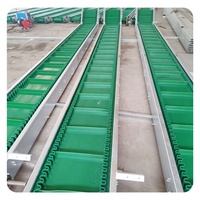 Rieles de guía verdes de PVC y caucho de alta calidad, equipo de cinta transportadora, línea de montaje económica para plantas de fabricación