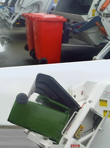 Poubelle extérieure en plastique personnalisable de 240 L en HDPE avec structure autoportante et couvercle inclus - Product Image 6