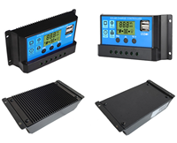 Controlador Solar MPPT PWM 12V/24V 10A-30A, Regulador Inteligente Automático con Pantalla LCD, Certificado ROHS, para Protección de Sistemas de Energía Solar