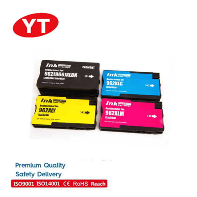 Yelbes 962 962XL 966 Premium Color Compatible InkJet Ink Cartridge For HP962 For HP OfficeJet 9015 9020 Printer