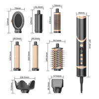 Styler électrique pliable 8 en 1, puissant 1400W, avec diffuseur, sans dommages, support OEM, marque privée