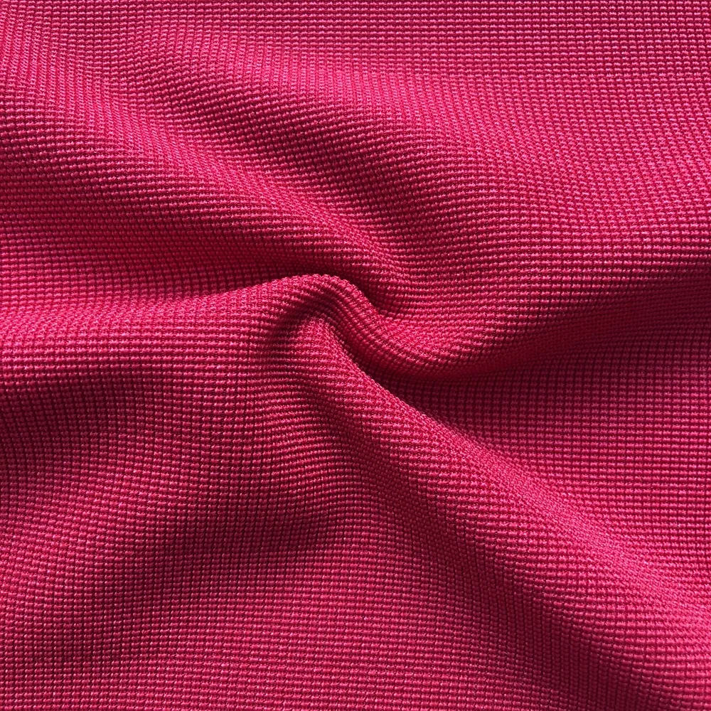 spandex polyester elastic knitting double faced fleece 3D air mesh fabric