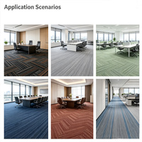 Alfombra de Nylon QIANQIAO de 25x100cm para Pasillos de Hotel, Oficinas Ejecutivas, Resistente, Duradera, Ignífuga, Antimanchas y Acústica