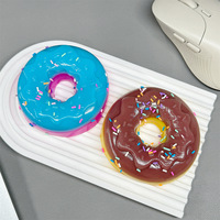 Jouet anti-stress Donut à presser le plus vendu, mignon, à rebond lent, créatif, nouveauté, réaliste, sur le thème de la nourriture, unisexe