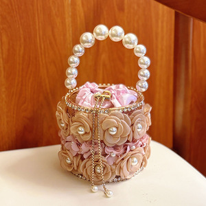 Design Flower Birdcage Crossbody Bag Silk <b>Chain</b> Strap Lock Closure-Elegant All-Match Exquisite Super-Trendy <b>Handbag</b> Tanjing - Product Image 2