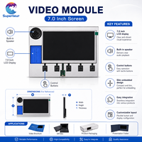 Módulo de Video de 7 Pulgadas, Pantalla HD 1024x600, 2GB de Memoria, Batería de Litio Recargable, Material Artpaper, Compatible con MP4, Ideal para Bodas