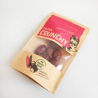 Sacs d'emballage personnalisés en papier Kraft, sachets écologiques pour noix, flocons, Muesli Granola, céréales, avoine, 50 pièces