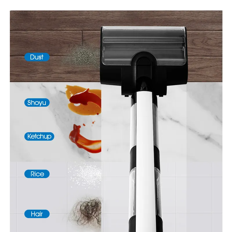 BOOOMJOY-Aspirador ligero para lavado de suelo húmedo y seco, limpieza multisuperficie con sistema de Control inteligente