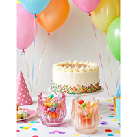 110ml Lilin Kaca Buatan Tangan Bentuk Bunga Tulip Gaya Prancis Mewah Kristal Macaroon Logo Dapat Disesuaikan Cangkir Lilin Posee Beauty