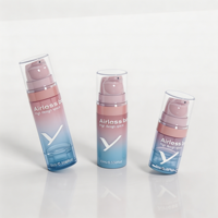 Flacon pompe sans air en PP de 5 ml, 10 ml, 15 ml pour lotion pour le visage, crème, lait corporel, huile essentielle, emballage cosmétique
