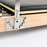Premium Eichenholz Pilates Reformer Faltbare Pilates-Maschine mit Verstellbarem Griff für Studio und Heimfitness - Tragbares Gesundheitsgerät
