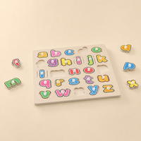 Montessori blok abjad Puzzle kayu cerdas mengeja permainan mainan pendidikan untuk anak-anak