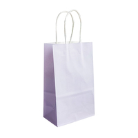 Sac en papier blanc faisant la machine pour les sacs de partie macaron-colorés avec la manipulation extérieure d'impression offset