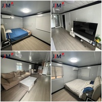 Cabines de Luxe Portables JJM Factory en Bois Coloré de 20, 30 et 40 Pieds, Prêtes à l'Expédition avec Roues pour Hôtels