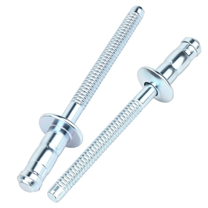 Rivets aveugles à double tambour de type ouvert haute résistance, serrage stable M3.2-M6.4, 100 pièces pour tôles minces, plusieurs matériaux disponibles, ODM - Product Image 1