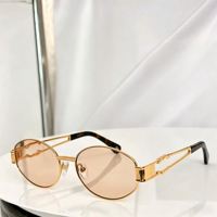 Lunettes de soleil aviateur en alliage de titane style européen et américain pour hommes et femmes, protection UV400, monture complète classique, légères, dorées, carrées