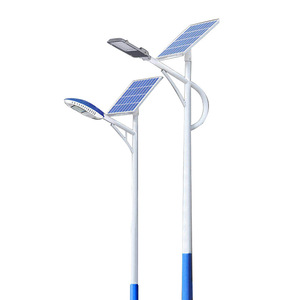 Farola solar LED al por mayor, 6 metros de altura, para ingeniería, uso residencial, iluminación de carreteras rurales, con sensor de movimiento, súper resistente - Product Image 4