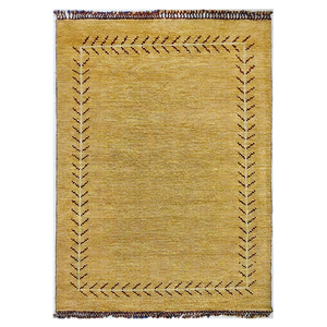 Alfombra Gabbeh Kilim Tradicional Anudada a Mano, Colección Ocean Art, Lana/Algodón, Patrón Geométrico, Lavable, Antideslizante, Alta Calidad - Product Image 1