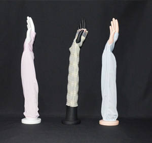 Toptan plastik cilt rengi kadın çifti uzun el yüzük ekran manken mücevherat uygulama kol beyaz el çivi için manken - Product Image 2