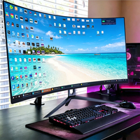 Écran d'ordinateur ultra-large 19/34/49 pouces en gros, 1K/2K/4K/5K 1080P 165Hz 1ms, moniteur de jeu Esports, dalle IPS, écran PC de bureau