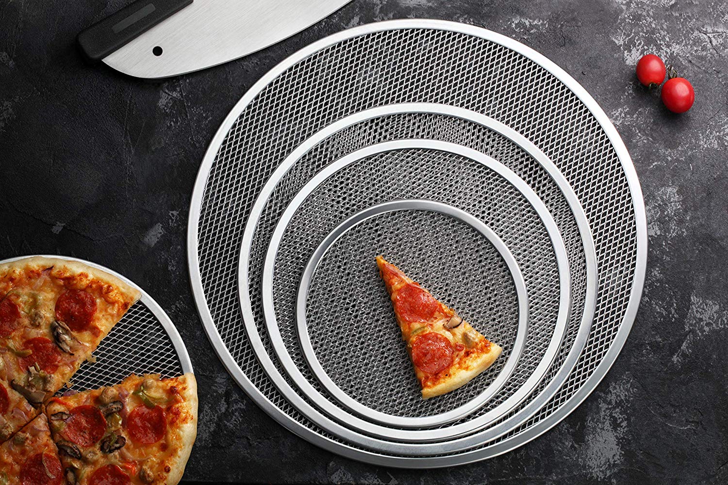 12 Inch Aluminum Pizza Screen Sustainable Food Baking