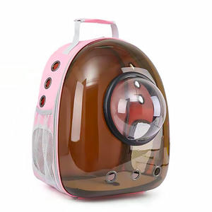 Lit pour chat en plastique transparent, grotte portable, respirant, sac de voyage avec sangle d'épaule amovible et lavable pour chats et chiens - Product Image 2