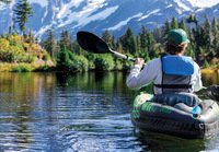 Intex 68305 Challenger K1 Gonflable Kayak Kit Avec Rame Et Pompe À La Dérive Radeau Canot Canot Radeau