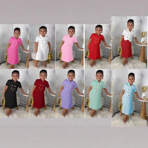 Ensemble de vêtements pour enfants de 2 à 8 ans, tenues d'été pour filles, chemisiers et mini-jupes plissées, ensembles de vêtements pour petites filles - Product Image 6