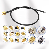 SMA /TNC /BNC/MCX/MMCX/SMB/SMC/N Type/UHF mâle femelle à extrémité ouverte libre soudure RG174 assemblage de câble coaxial d'extension d'antenne