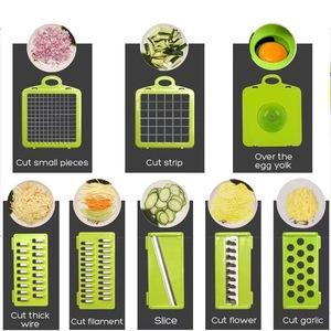 Le plus récent 16 pièces maison cuisine en plastique fruits et légumes outils multi-taille Julienne trancheuse - Product Image 2